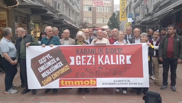 TMMOB Samsun Şubesi, Gezi Davası tutuklularının serbest bırakılmasını istedi