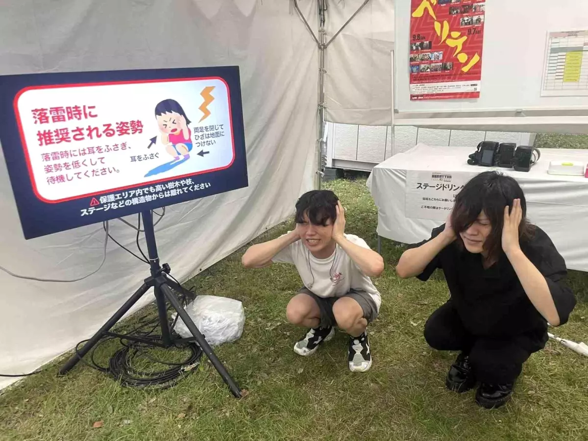 Japonya’da konser alanına yıldırım düştü, 9 kişi yaralandı