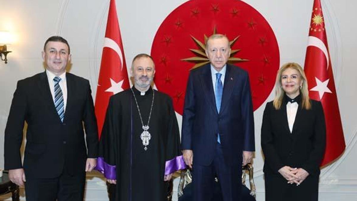 Cumhurbaşkanı Erdoğan, Vartan Kerabaydzar Kirakos Kazancıyan’ı kabul etti