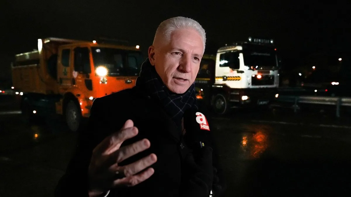 İstanbul Valisi Gül, karla mücadeledeki son durumu açıkladı